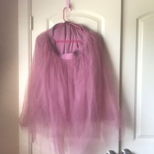 Baby pink tulle skirt